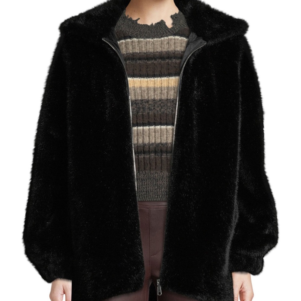 Helmut Lang Faux Fur Jacket